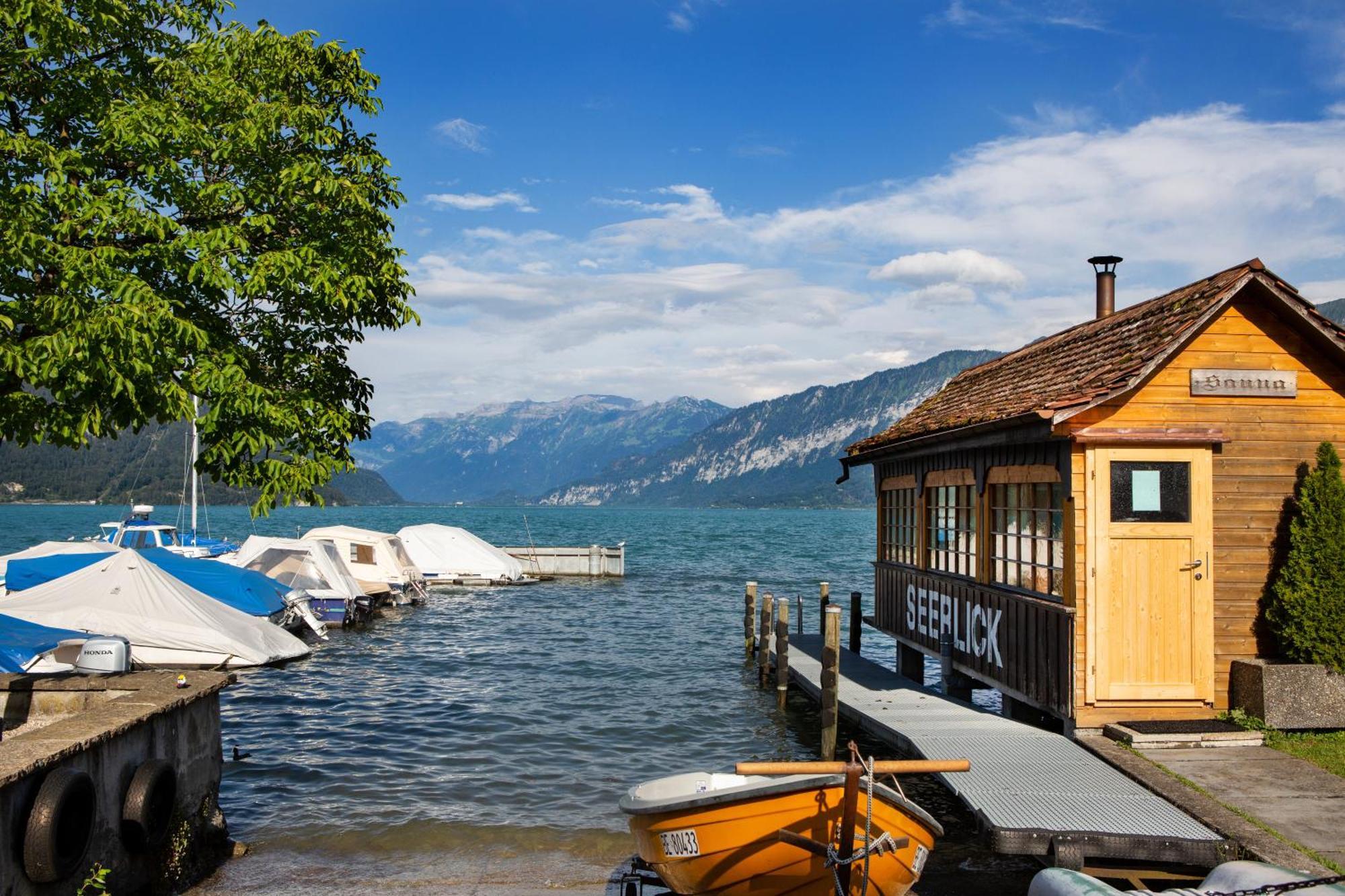 Strandhotel Seeblick Faulensee Eksteriør billede