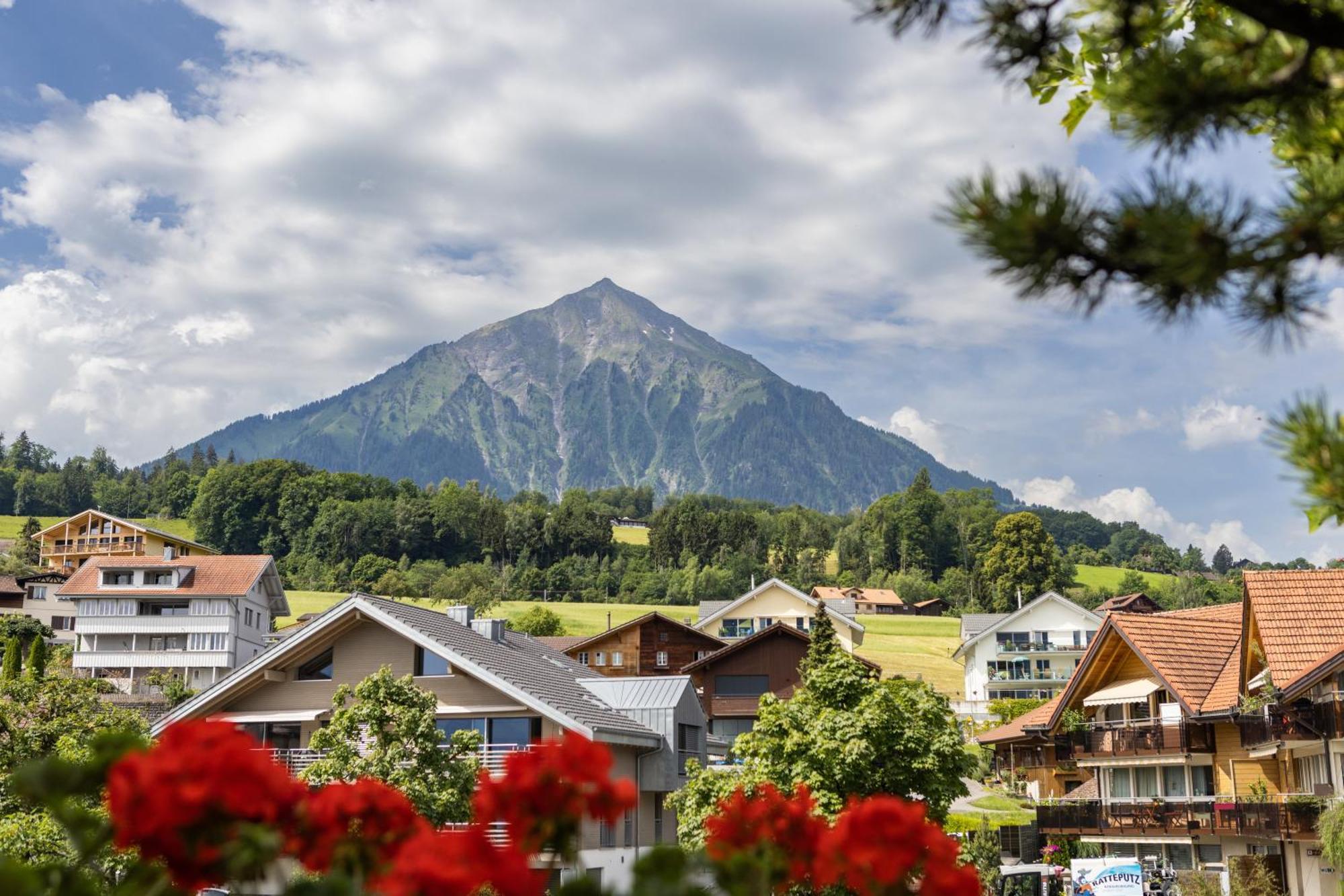 Strandhotel Seeblick Faulensee Eksteriør billede