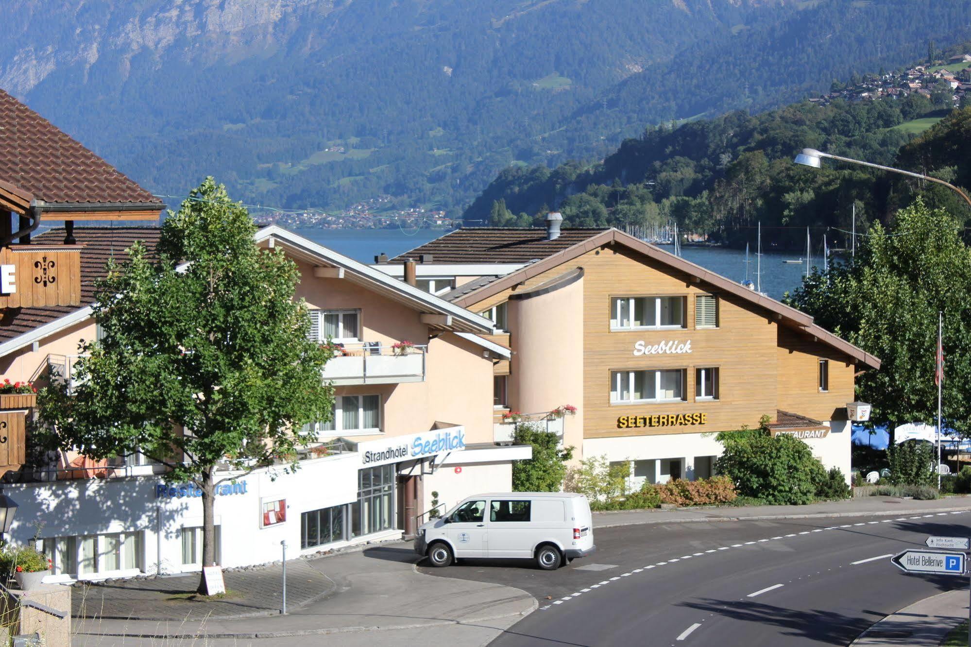 Strandhotel Seeblick Faulensee Eksteriør billede
